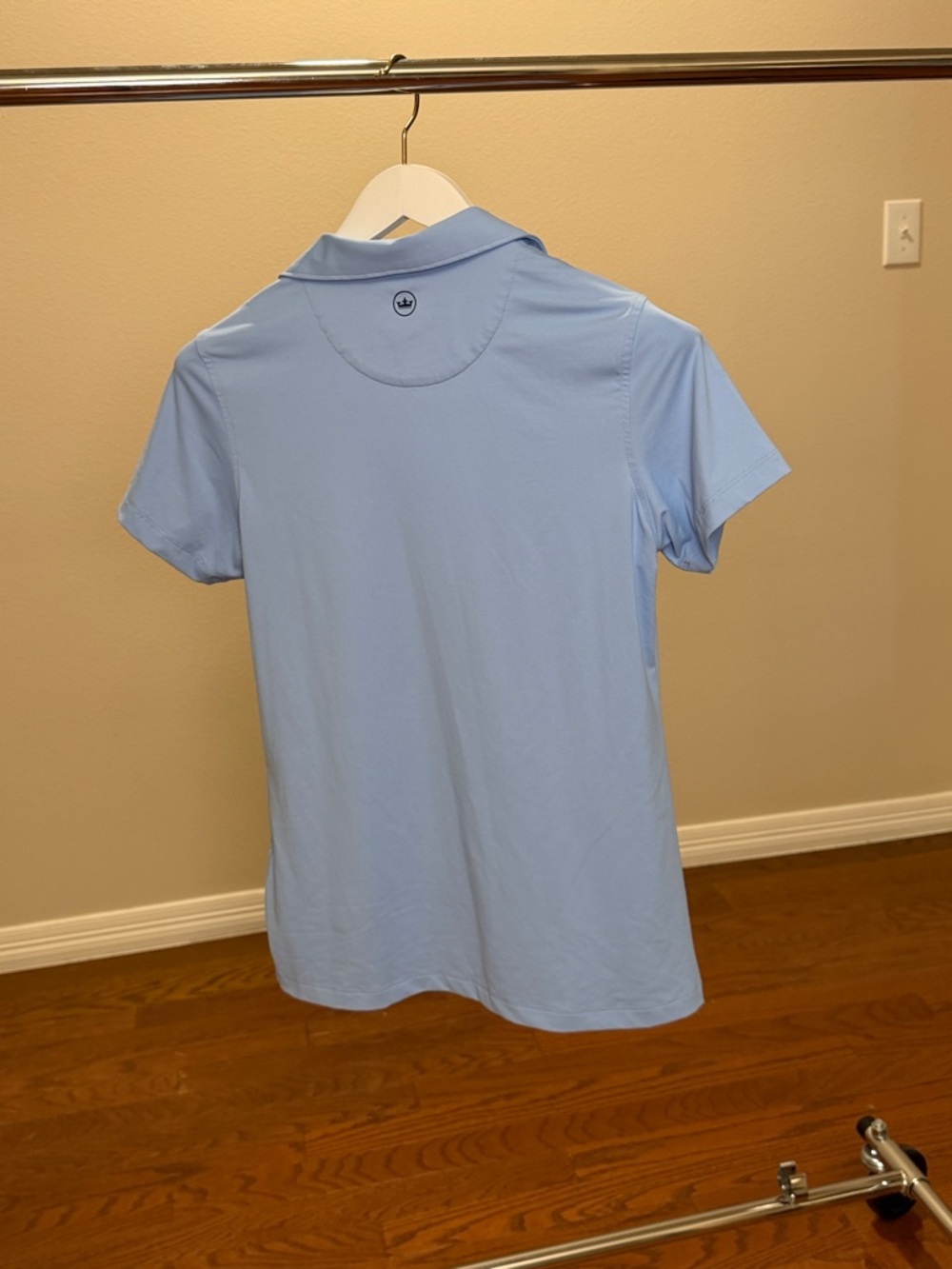 Peter Millar Sky Blue Short Sleeve Polo with Astros Golf Emblem - Picture 2 of 2